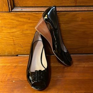 Tory Burch Black Leather High Heel Shoes Size 6